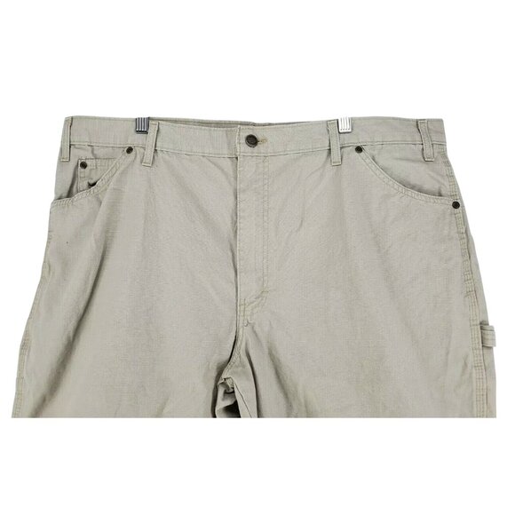 Dickies Carpenter Shorts Men's Size 42 Tan Ripstop Cotton - Picture 2 of 6